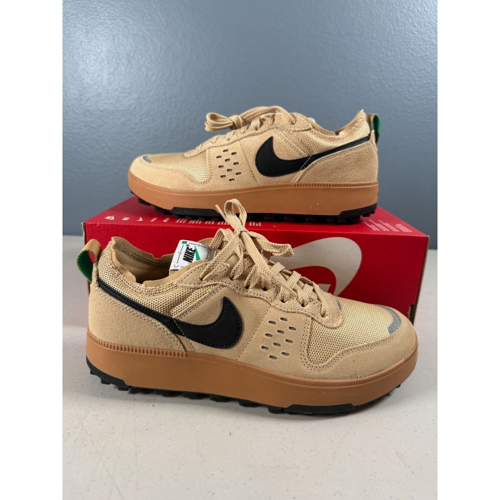 Nike City Mens Sneakers Flax Brown/Black-Sesame Comfort Athletic Size 8